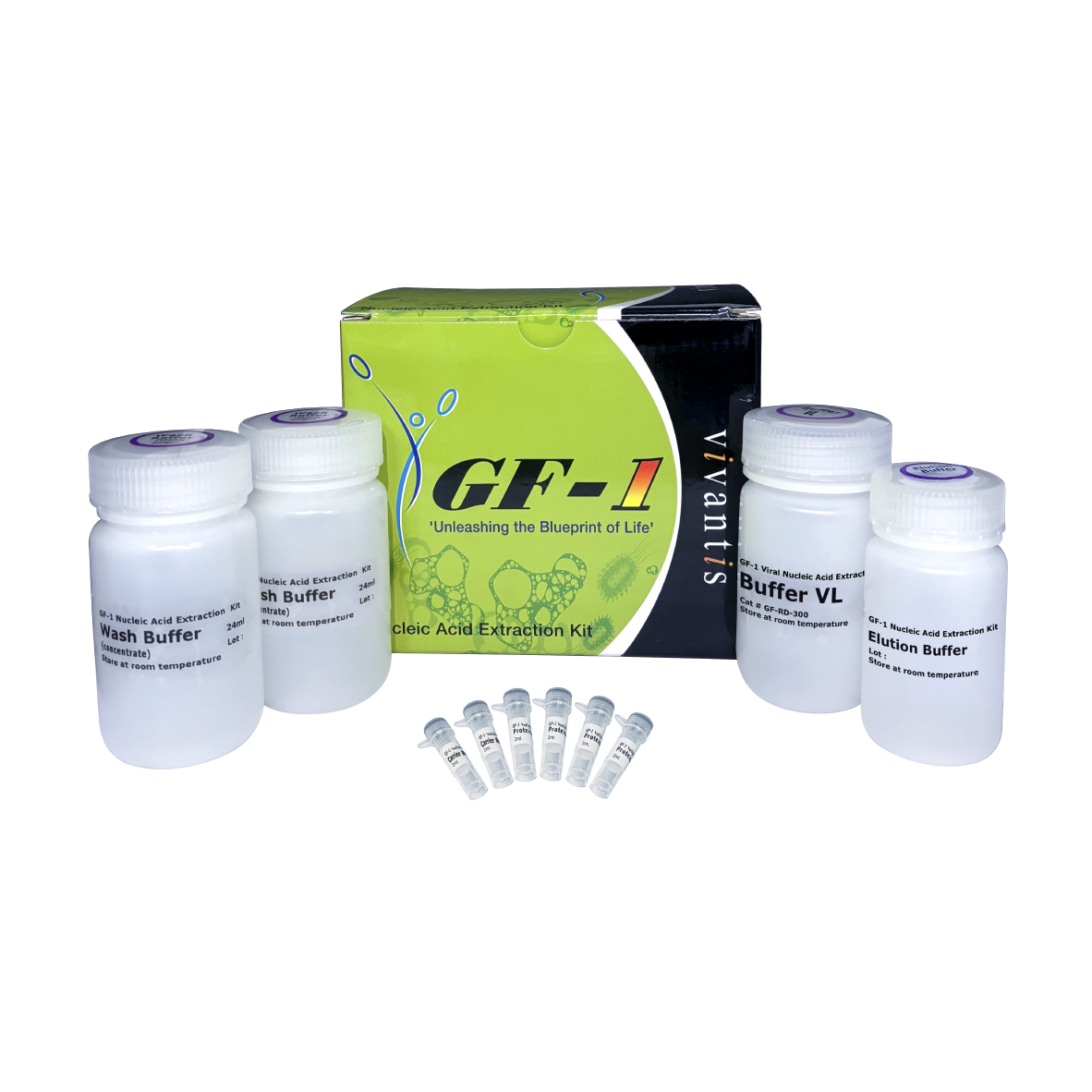 GF-1 Viral Nucleic Acid Extraction Kit (Proteinase K & Carrier RNA included)