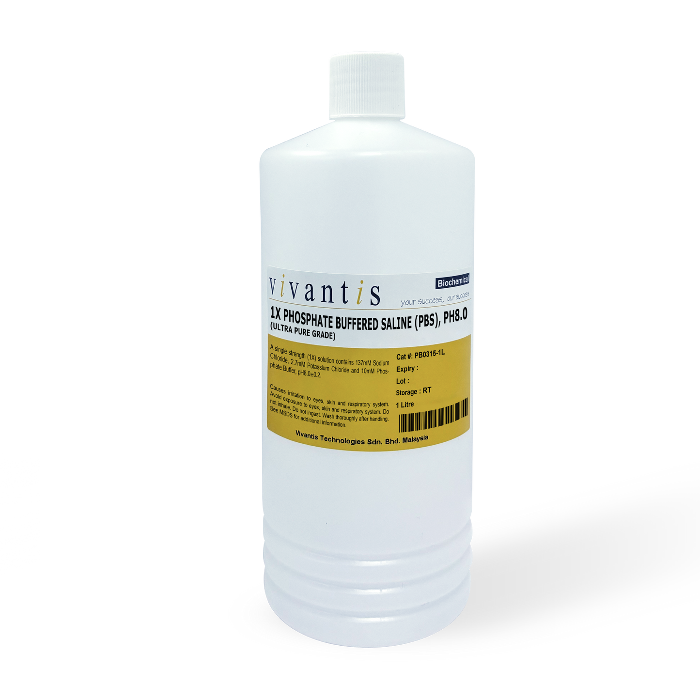 1X Phosphate Buffered Saline, pH8.0, Ultra Pure Grade - Q2UB