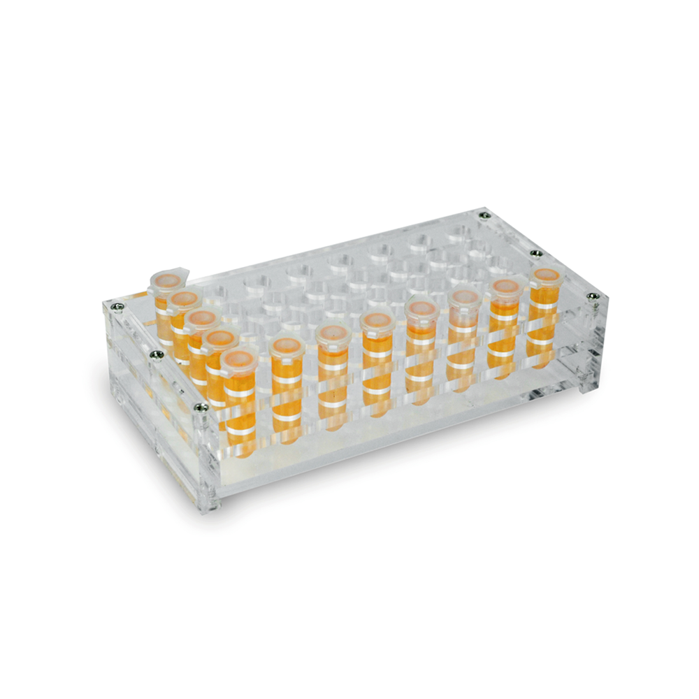 TT-2500VM 40x1.5/2.0ml transparent acrylic tube holder - Q2UB