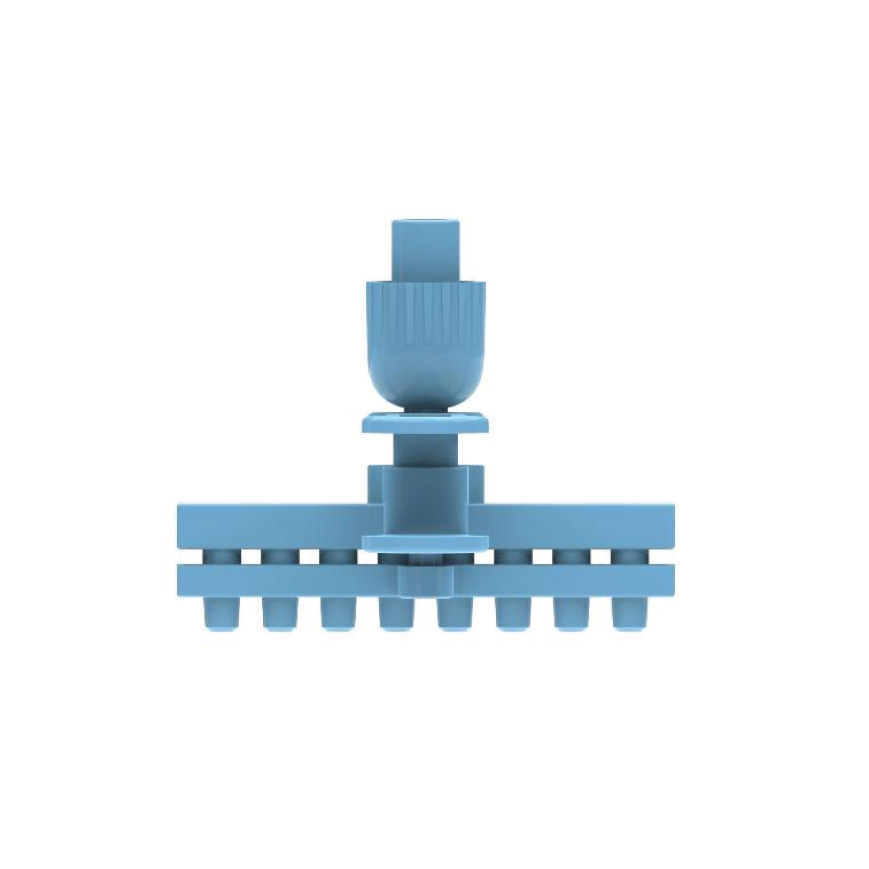 Eight-channel retractable tip plastic extraction head, POM material - Vacuum Aspirator - Q2UB