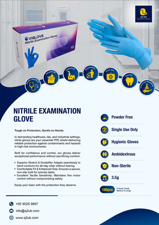 Nitrile Examination Gloves: Tough Protection, Gentle on Hands