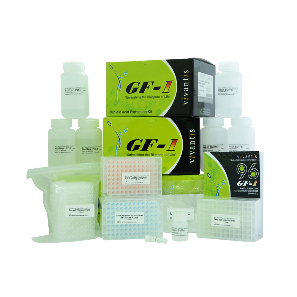 GF-1 96-well Plasmid DNA Extraction Kit (RNase A included) - Q2UB
