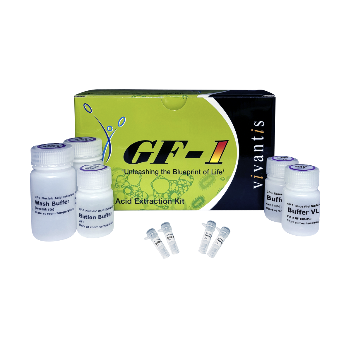 GF-1 Tissue Viral Nucleic Acid Extraction Kit (Proteinase K & Carrier RNA included) - Q2UB