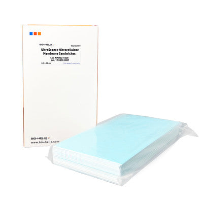 UltraScence Precut NC Membrane Sandwiches 20 Sheets / 0.2 μm / 8.5 x 14 cm