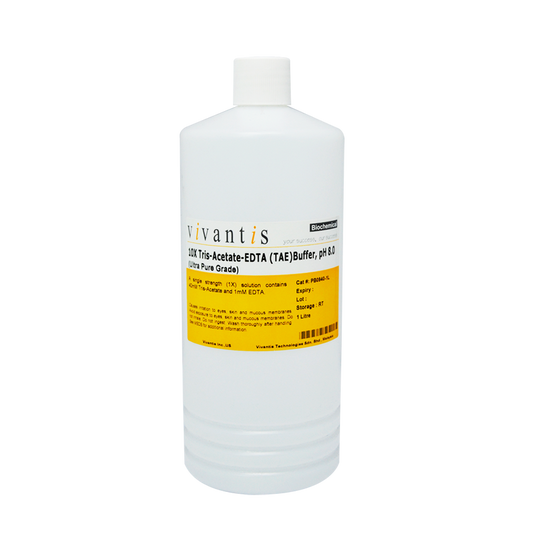 10X Tris-Acetate-EDTA (TAE) Buffer (1X Tris-Acetate-EDTA Buffer, pH8.0), Ultra Pure Grade