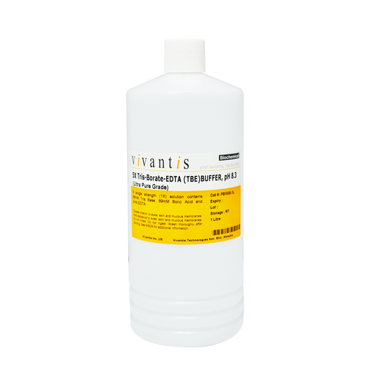 5X Tris-Borate-EDTA (TBE) Buffer (1X Tris-Borate-EDTA Buffer, pH8.3), Ultra Pure Grade