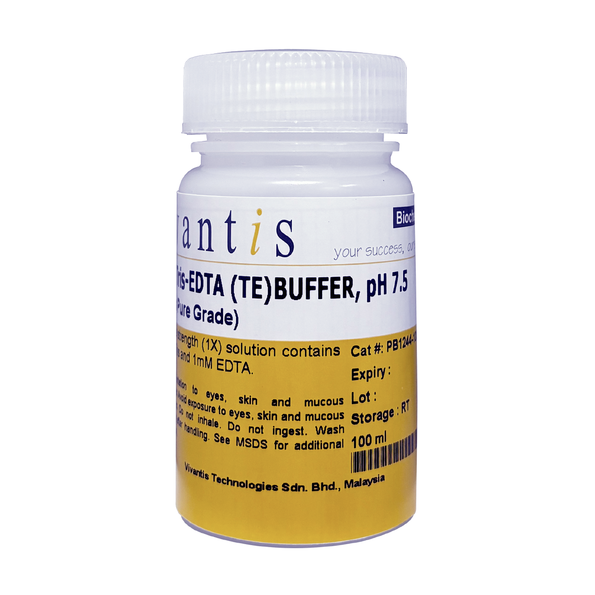 10X Tris-EDTA (TE) Buffer (1X Tris-EDTA Buffer, pH7.5), Ultra Pure Grade