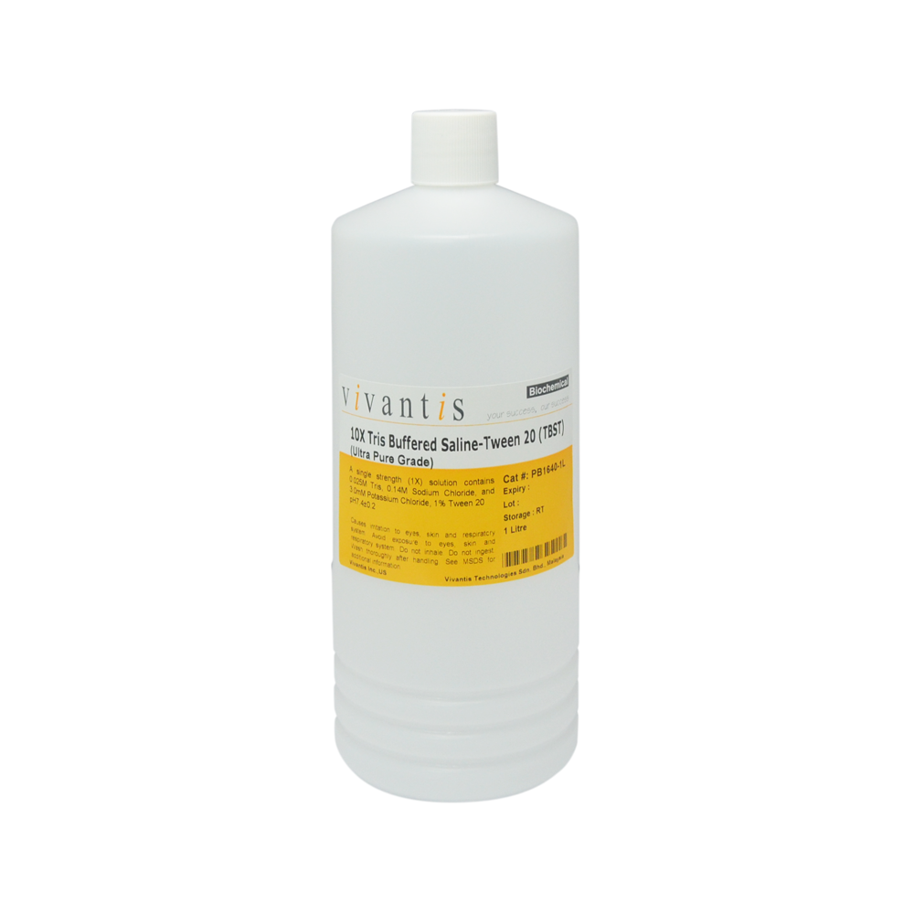 10X Tris-Buffered Saline-Tween 20 (TBST) Buffer, Ultra Pure Grade