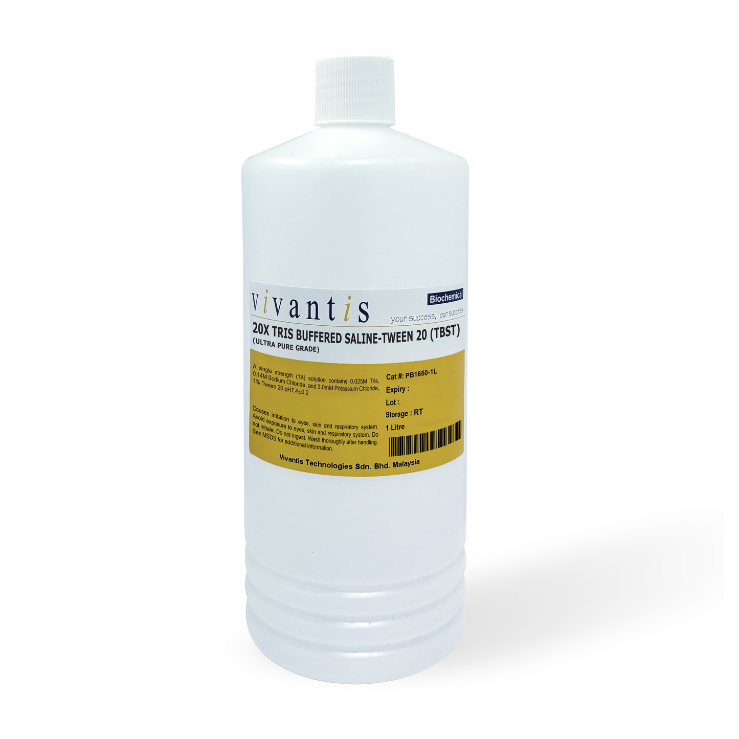 20X Tris-Buffered Saline-Tween 20 (TBST) Buffer, Ultra Pure Grade