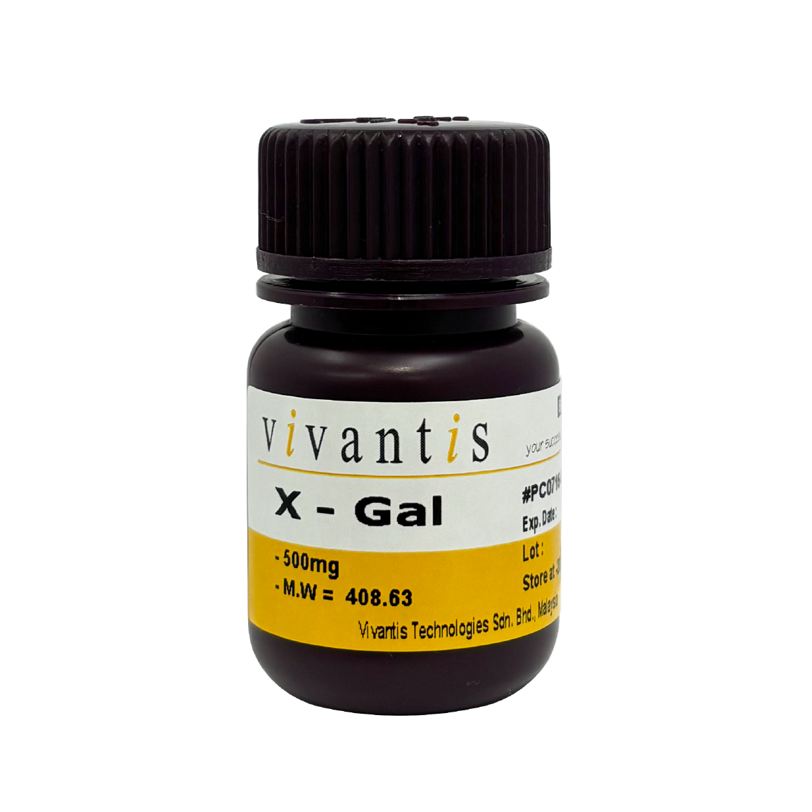 X-Gal (5-Bromo-4-Chloro-3-Indolyl-beta-D-galactopyranoside)