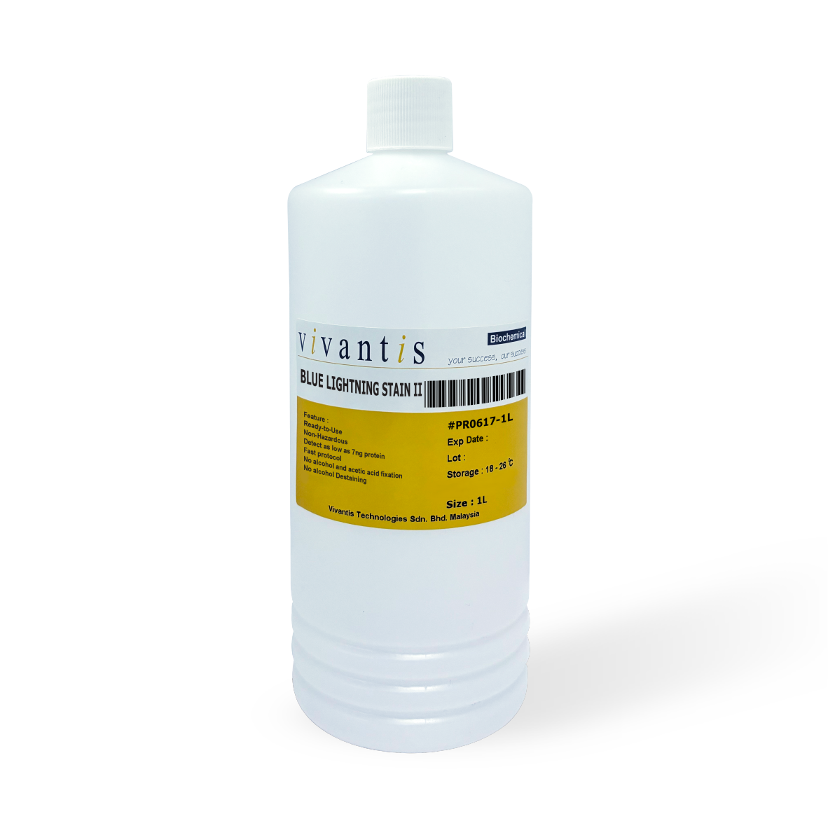 Blue Lightning Stain II (Ready to Use R-250 Coomassie Blue)