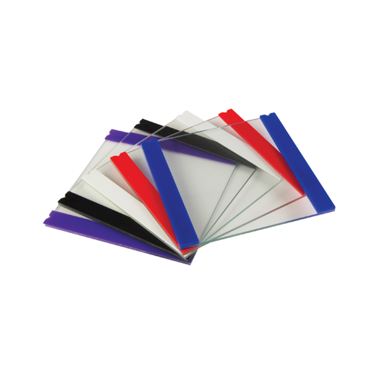 EB-VES-SWMAXI 20 x 20 cm Plain Glass Plates 1 mm bonded spacers (2/pk) - Q2UB
