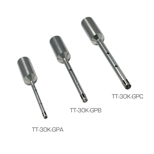 TT-30K Generator probe, volumes 1ml - 250ml, Dia. 10mm x L 180mm - Q2UB