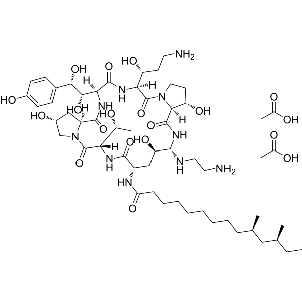 Caspofungin diacetate